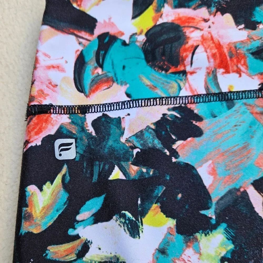 Fabletics Floral Mid Rise Capri Leggings - Picture 9 of 12